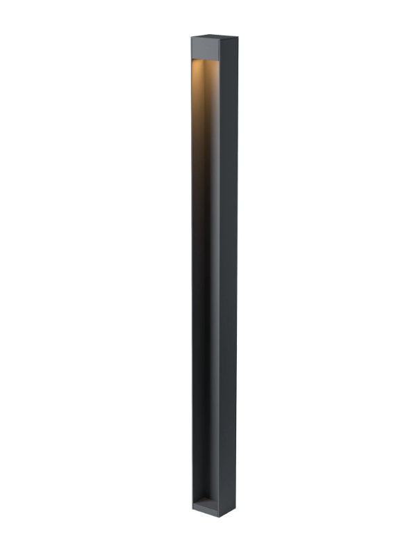 KLEIN PRO LED 11W 304lm 3000K 45° IP66 välisvalgusti, hämardatav DALI, anodiseeritud must